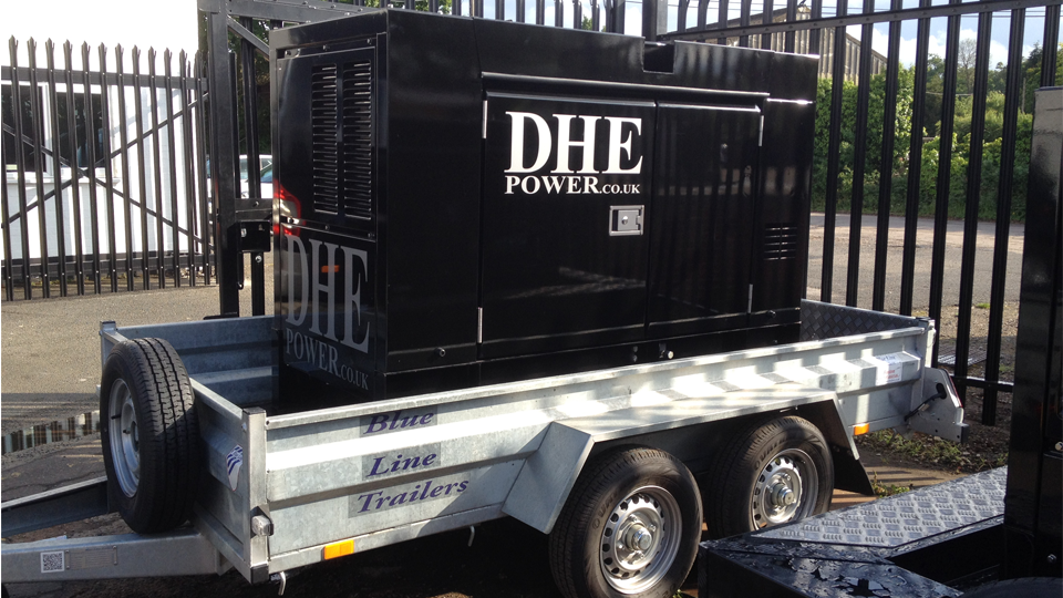Merseyside Stage Hire 60KVA Ultra Silent Road Towable Diesel Generator